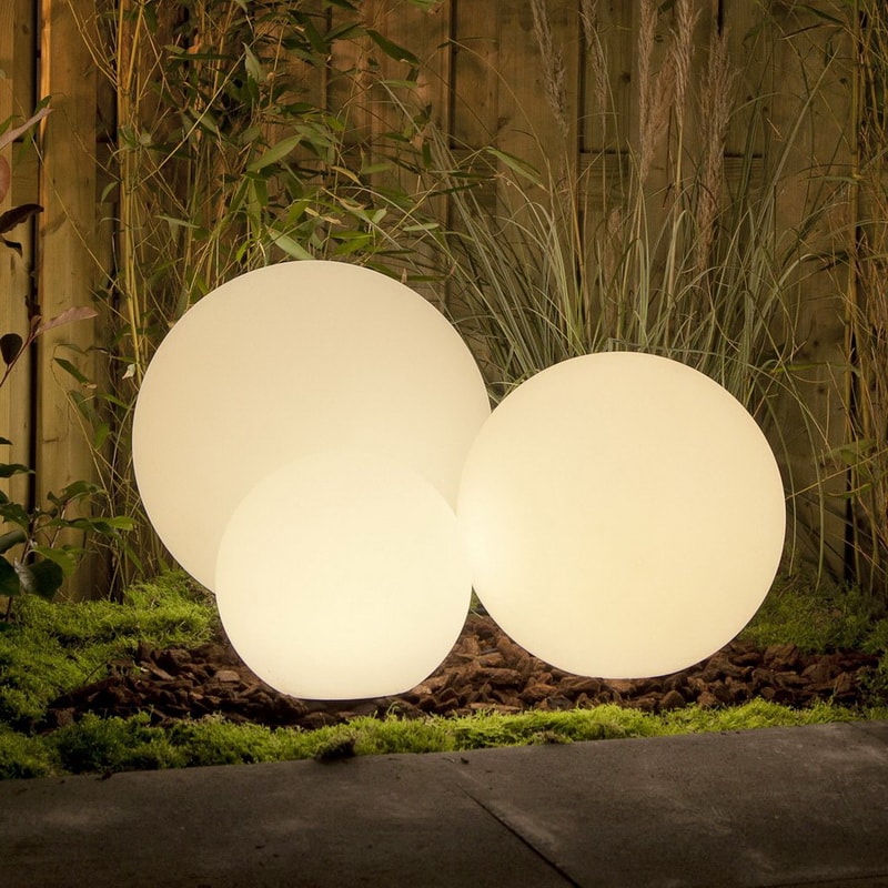 Сферические светильники для сада